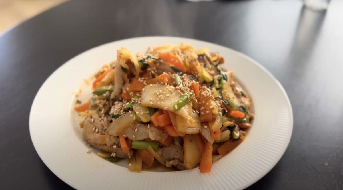 Pork and Kimchi Stir-fry