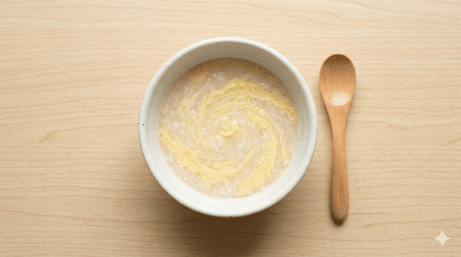 Tamago-Gayu (Egg and Rice Porridge)