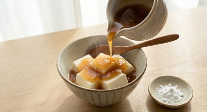 Thickening with Katakuriko (Potato Starch)